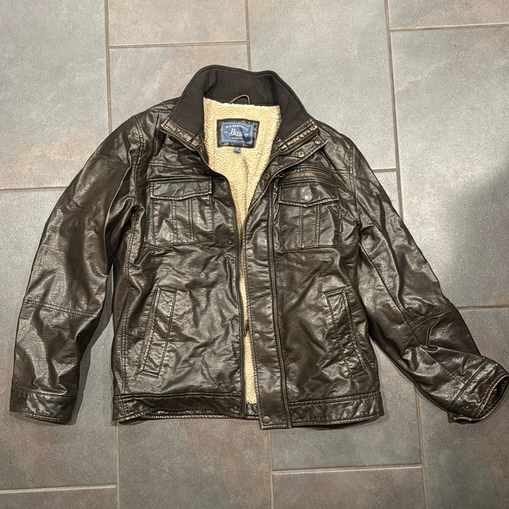 Bass Leather Jacket with Burbur Interior